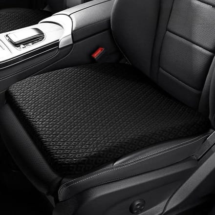 Auto Zitkussen - Stoelkussen Comfort - Lang Rijden - Ademend Traagschuim - Universeel - Zwart