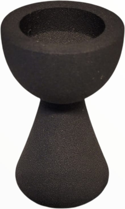 Branded By - Waxinehouder - Kenzi - Zwart - 10.5 cm hoog - Metaal