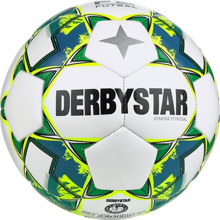 Futsal Bal - Trainingsbal Voetbal - Sport Training - Gereduceerd Springgedrag - Maat 4 - Wit Geel Blauw