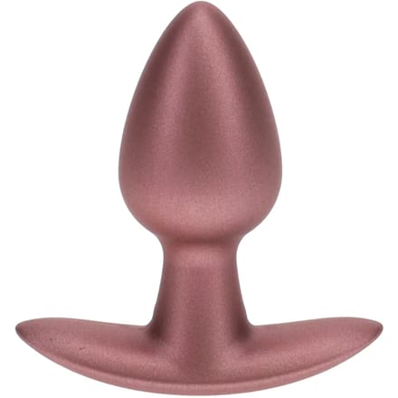 Ouch! Gladde Siliconen Buttplug 2.7 cm - Rose Goud