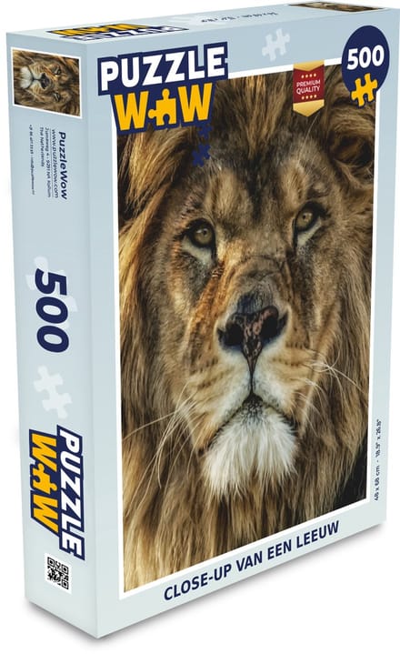 Puzzel Portret - Leeuw - Dieren - Legpuzzel - Puzzel 500 stukjes