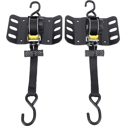2 PCS Sangles à cliquet rétractables pour benne de camion FL3Z 9928408 AB Sangles d'arrimage auto-rétractables avec plaques Boxlink et Dual black