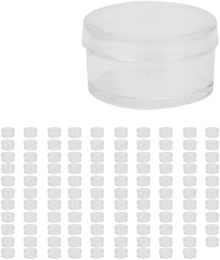 Allecto - Mini Plastic Opbergdozen - 100 Stuks met Deksel - 2x1cm