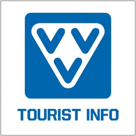 Tourist info sticker 100 x 100 mm
