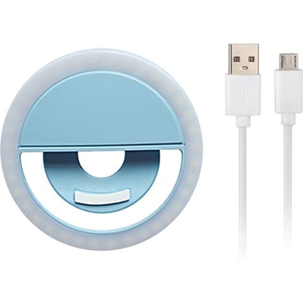 Extra lichtlamp Mobiele telefoon Selfielicht Ringvormig Extra lichtlamp Ingebouwd blauw