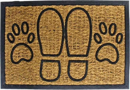 Deurmat Kokos-Rubber Voeten en Pootjes - 40 x 60 cm