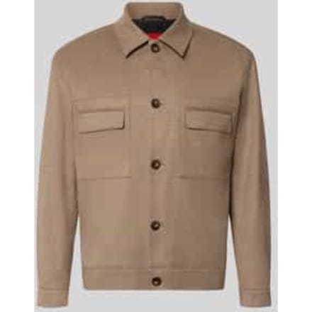 modern fit jack-overhemd met wol model 'Juliano'