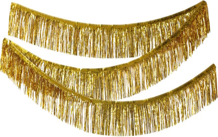 Folat - Franjeslinger Goudkleurig - 6 meter