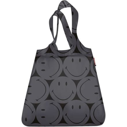 Reisenthel Mini Maxi Shopper Opvouwbare Boodschappentas - 15L - Smiley® Grijs