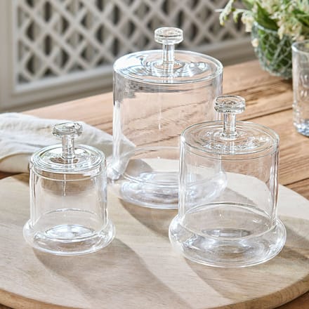 LOBERON Glazen pot set van 3 Oirlan helder