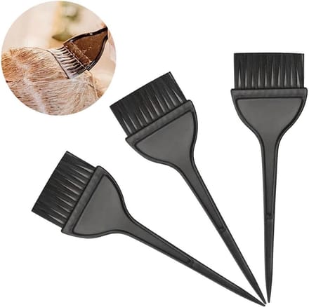 Allecto Plus - Set van 3 haarkleurborstels voor haarverf bij kapper of thuis