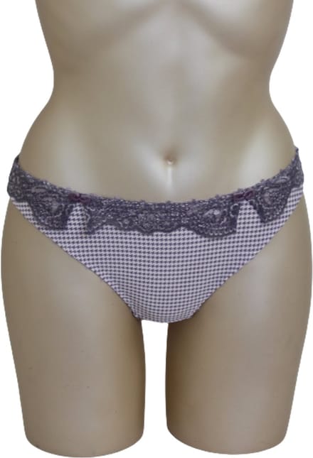 Freya - Naomi - string - grijs met grijs kant - maat XS / 34