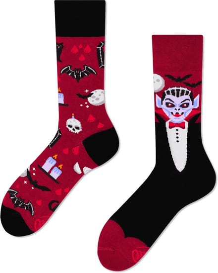 Many Mornings unisex sokken - Bloody Dracula - Unisex - Maat: 35 - 38