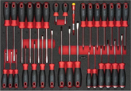 Schroevendraaierset - Gereedschapset - Precisiewerk - Diverse profielen - 25 cm - Grijs
