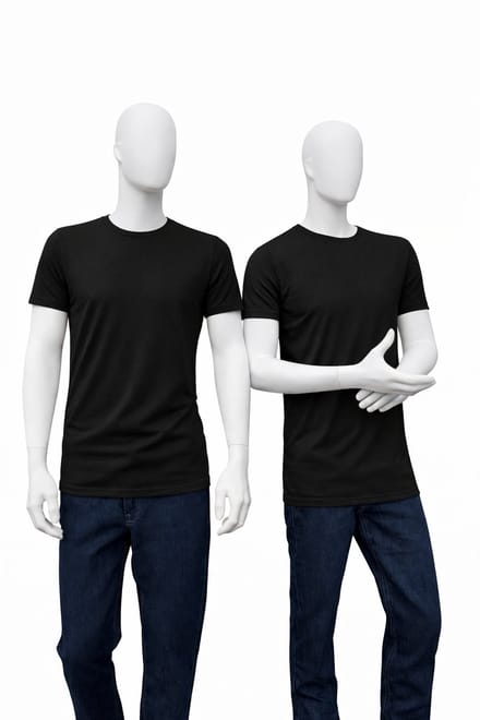 RELAKZ - Lenzing Modal - Heren T-shirt - Ronde Hals - Zwart - S - 2-pack
