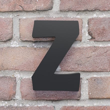 Huisnummer Berlin Z zwart - Huisnummerbord - 25 cm - Zelfklevend