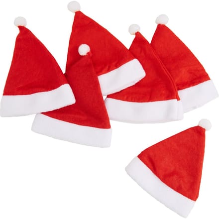 VBS Kerstmutsen voor 8 cm hoofddiameter, 6 stuks