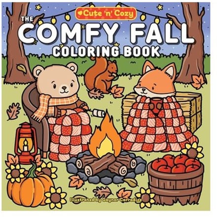 The Comfy Fall Coloring Book - Cute And Cozy - Gaynor Carradice