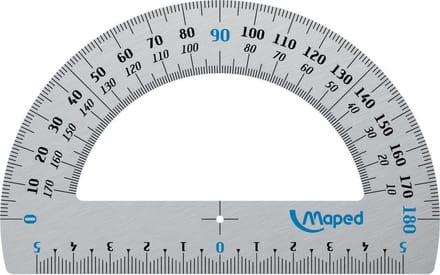 Aluminium 12 cm - 180° gradenboog