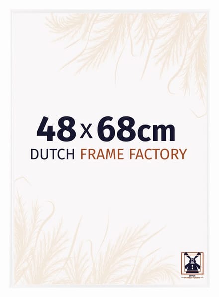 Fotolijst 48x68 cm - Kunststof - Wit Hoogglans - Easy