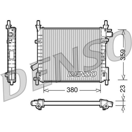 Radiator, motorkoeling DENSO DRM10062