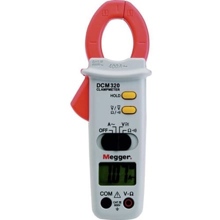 Megger DCM320 Stroomtang, Multimeter Digitaal CAT III 600 V Weergave (counts): 2000