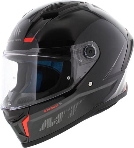 MT Stinger 2 integraalhelm glans zwart M - Brommerhelm Motorhelm