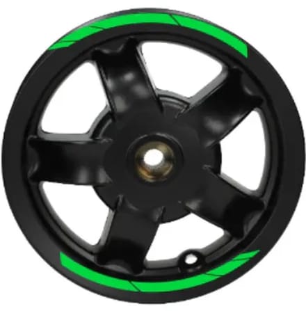Piaggio Zip Stickerset - Velg Stickers - Fluor Groen