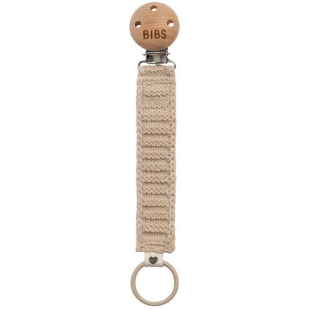 BIBS Fopspeenketting Knitted Vanilla 1 Tang
