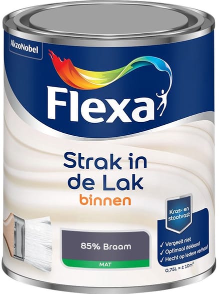 Flexa - Strak In De Lak Binnenlak Mat - 85% Braam - Mengverf - 750 Ml