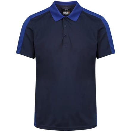 Regatta Contrast Coolweave Polo RG1740 - NAVY/NEW ROYAL - 4XL