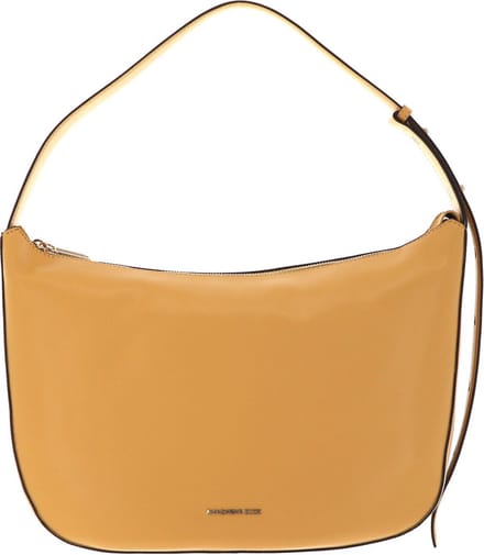 MANDARINA DUCK Leren Schoudertas Luna Hobo Maize Geel