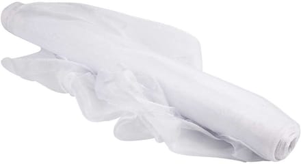 PacklinQ Organza stof op rol - Wit, 50 cm breed, 10 meter