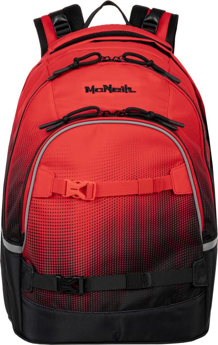 McNeill schoolrugzak Milo School Backpack Cranberry veelkleurig