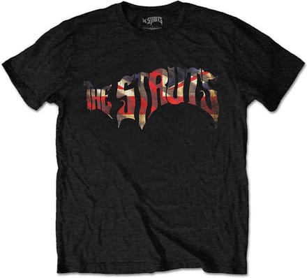 The Struts - Union Jack Logo Heren T-shirt - S - Zwart