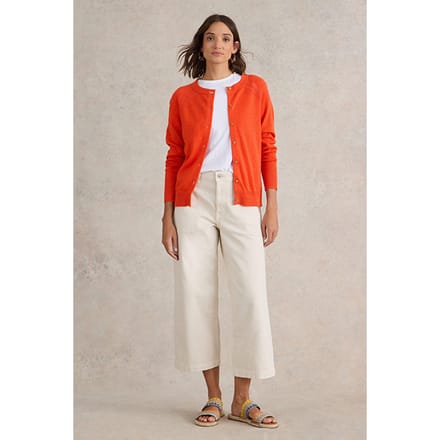 White Stuff Lulu Cardi Bright Red Taglia: 8 | Cardigan Outlet | Donna | Rosso