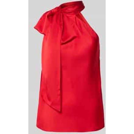 Shaped fit top met vetersdetail