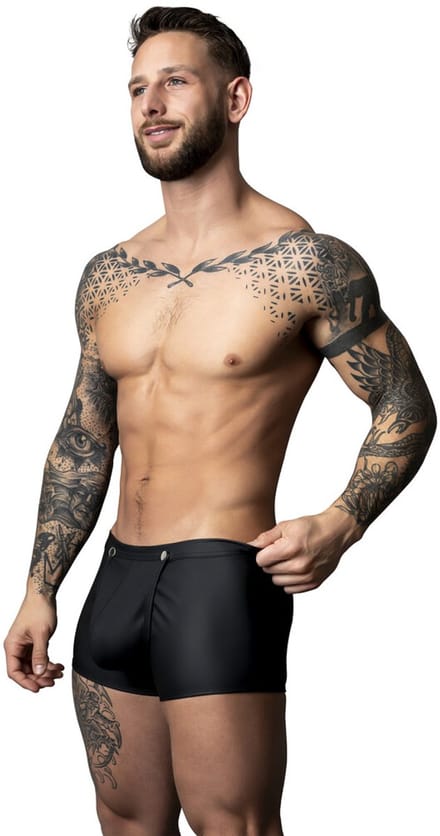 Male Power Sexy Snap Off Short - Zwart - Maat L