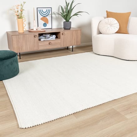 NATURL. Wollen vloerkleed Wise - Wit - 160x230cm