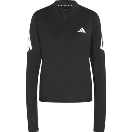 Adidas Performance Adi365 Iconic Hardloopsweater Met Halflange Rits - Dames - Zwart