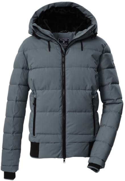 Killtec dames winterjas - padded - 43304 - blauw/grijs - maat 38