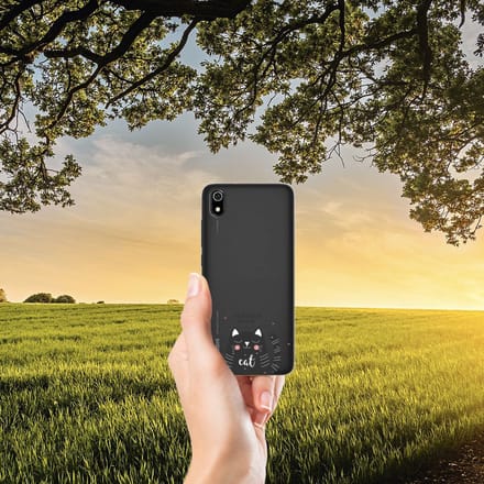 Xiaomi Redmi 7A Telefoonhoesje met Naam Cat Good Day