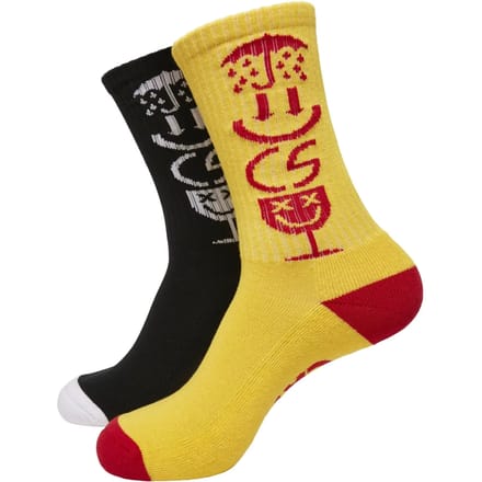 Cayler & Sons - Iconic Icons 2-pack Sokken - 39/42 - Zwart/Geel