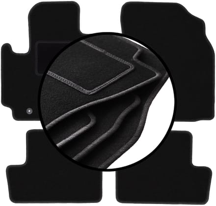 Complete set veloursmatten voor: Toyota RAV4 II 2WD 5-deurs (2001-2005)