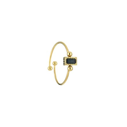 Bijoutheek Ring (Sieraad) Vierkante Steen Balls One Size