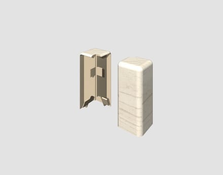 EGGER buitenhoekelement voor 6 cm plinten KUBUS Eiken grijsblauw