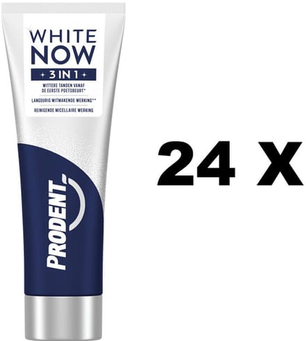 Prodent Tandpasta - White Now 3IN1 - 24 x 75 ml - Voordeelverpakking
