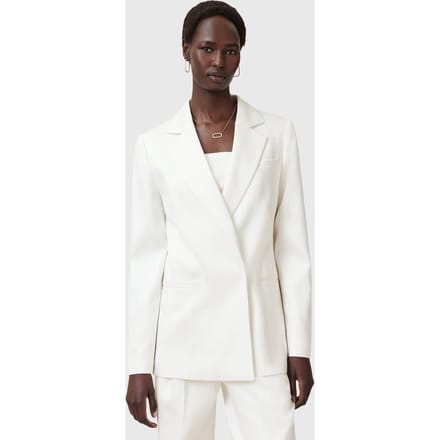 AllSaints Bonnie Blazer White Größe: 2 | Blazer Outlet | Damen | Weiß