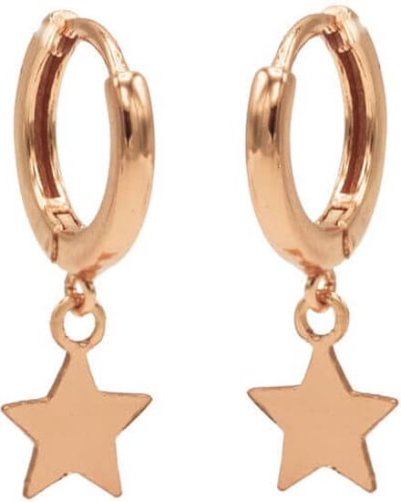 Karma Oorringen Hinged Hoops Star Rosé