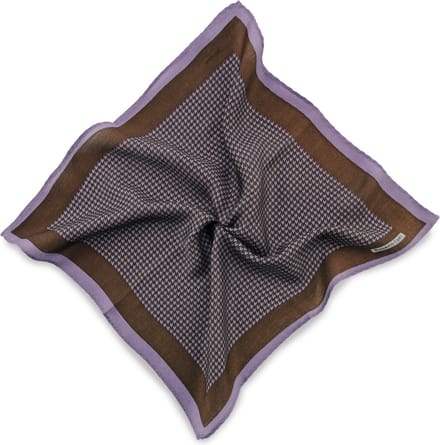 We Love Ties - Pochets - Pochet Pied-de-Poule - bruin / lila